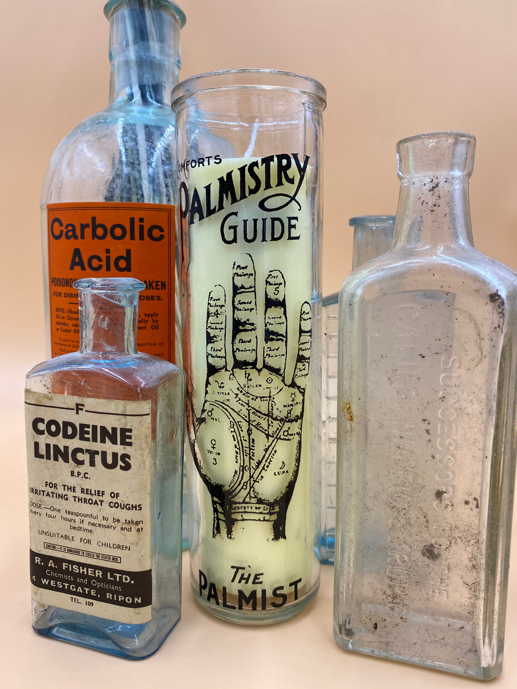 Phrenology Glass Candle